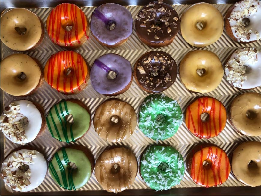 Donuts on a Tray